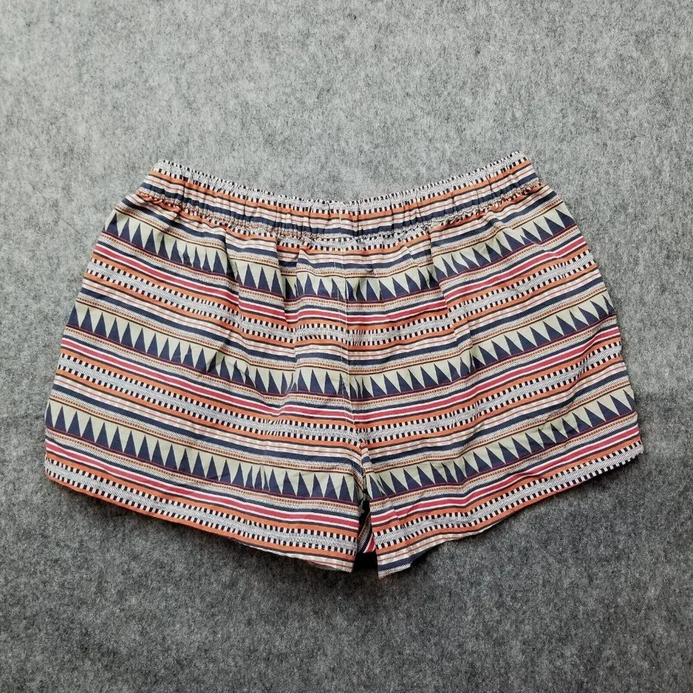 Patagonia Barely Baggies Shorts Women's Size Large Belay Stripe Desert Sage - Picture 2 of 12